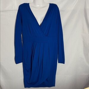 Poseshe Long Sleeve Blue Dress